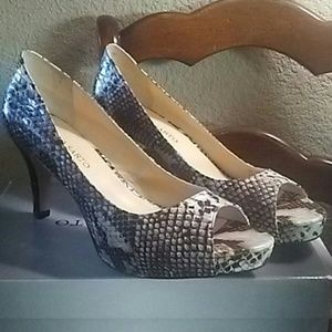 Snake Skin Heel